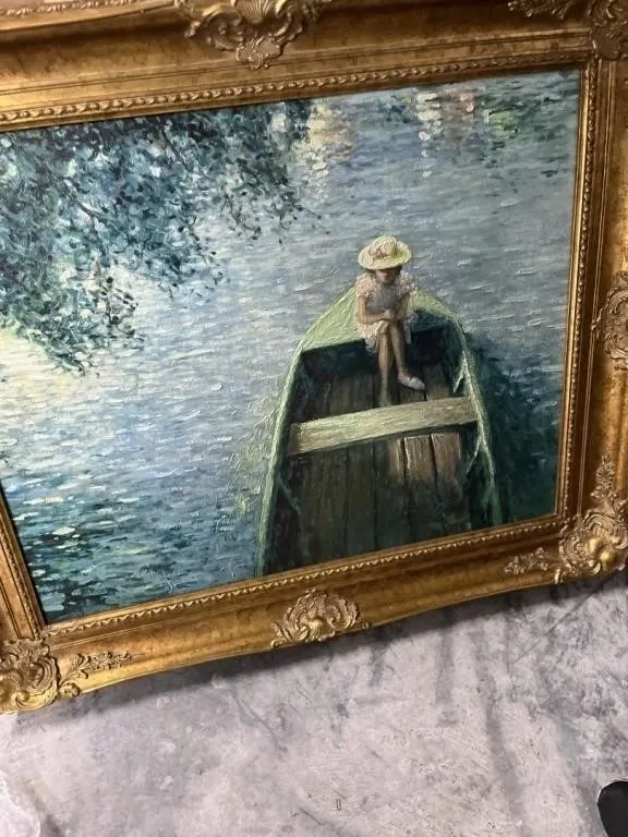 GOLD FRAME ARTWORK - ARTIST ENHANCED HENRI LEBASQU