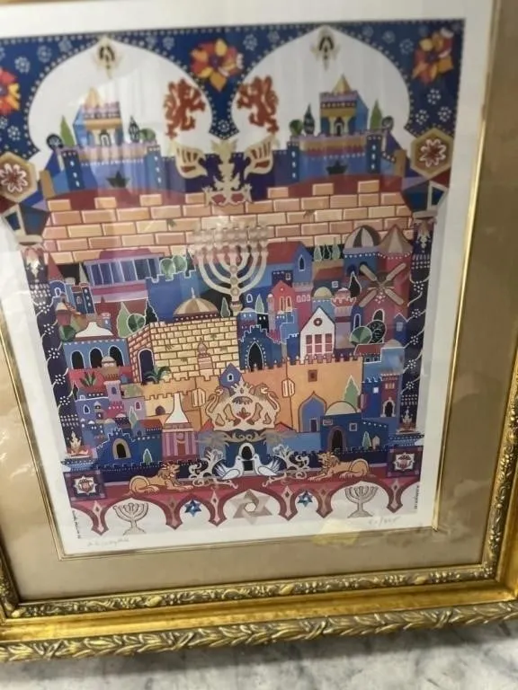 VINTAGE JUDAICA - M ELKAYAM - NUMBERED 52/495 - 22