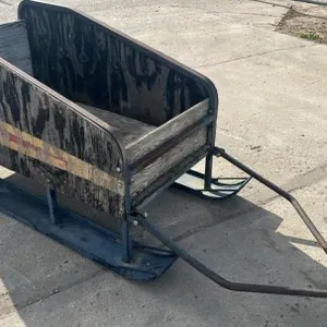 Pull Behind Snowmobile Sled. 26"W x 30"H. 66"