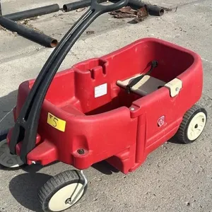 Plastic 4 Wheeled Kids Wagon. 36"L. #C.