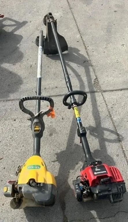 Lot of 2 Gas Powered Weed Trimmers. Turns Over.
