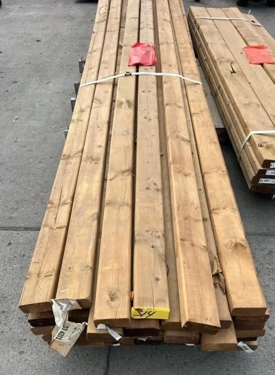 Lot of 39, 2" x 4" x 12ft Treated Boards. #C.