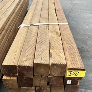 Lot of 15, 4" x 4" x 9ft Treated Beam. #C