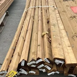 Lot of Approx. 30 Treated 2" x 4" x 8ft L Boards.