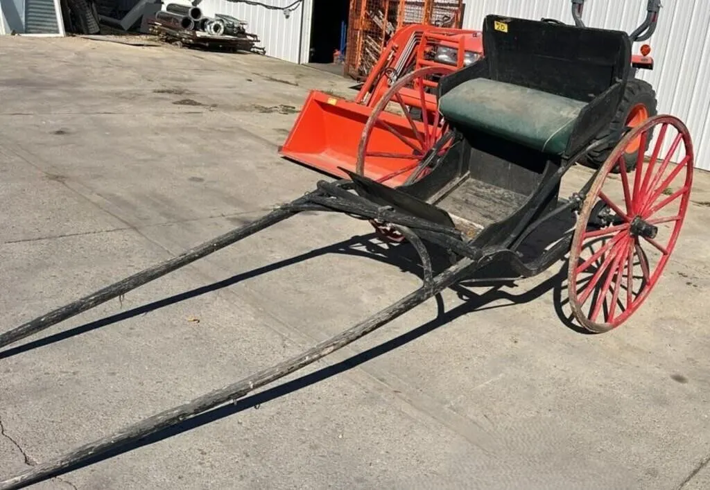 2 Wheeled Horse Drawn Cart w/42" Wheels. #C