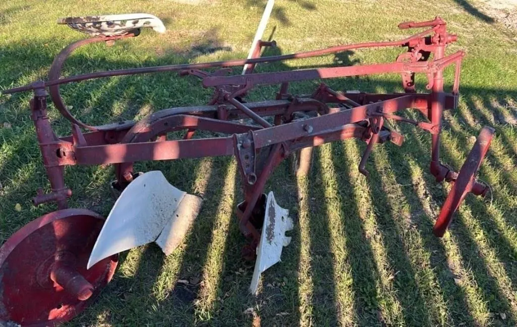 Yard Art 2 Bottom Tractor Plow. #LOC: OK Tire