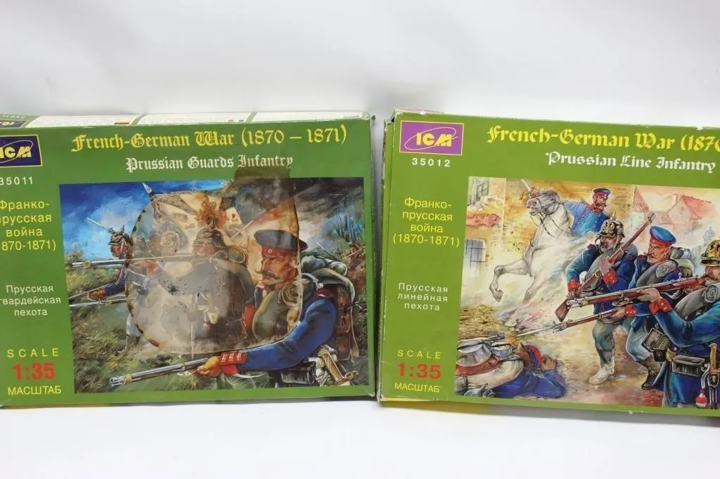 ICM 1:35 French-German War Model Kits Lot