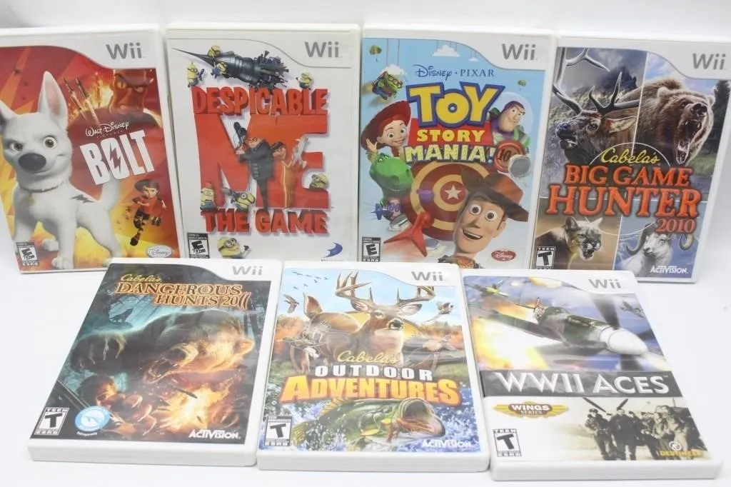 Nintendo Wii Video Game Lot of 7