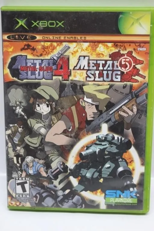 Metal Slug 5 Xbox Game and Manual (Missing Metal