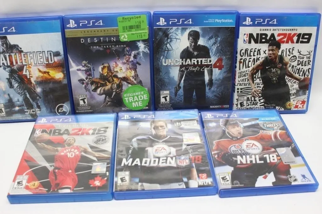 PS4 Game Lot: Battlefield 4, Destiny, Uncharted 4