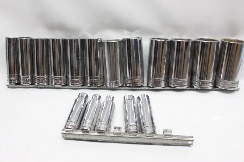 Snap-on & MasterCraft Chrome Deep Socket Lot on
