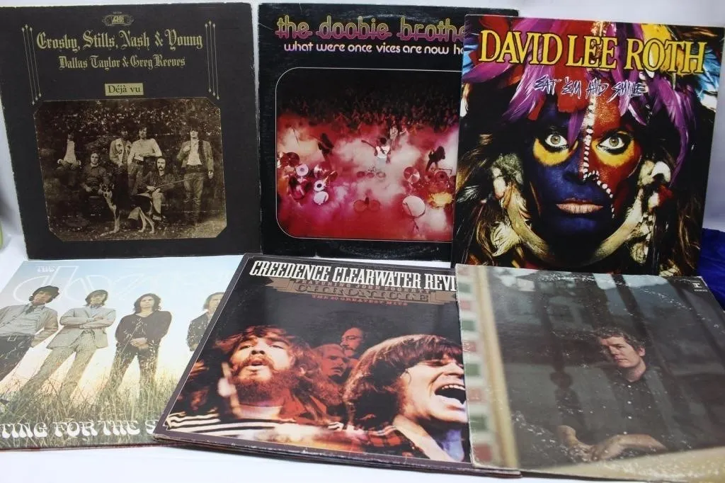 Classic Rock Vinyl LP Lot: CSNY, Doobie Bros &