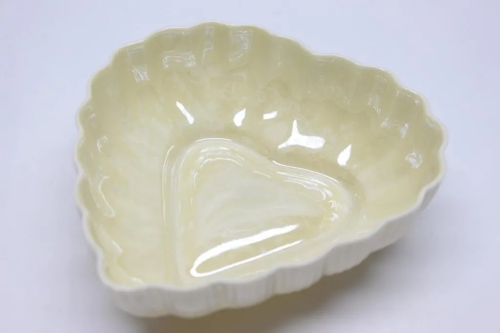 Belleek Heart Shaped Dish 6"