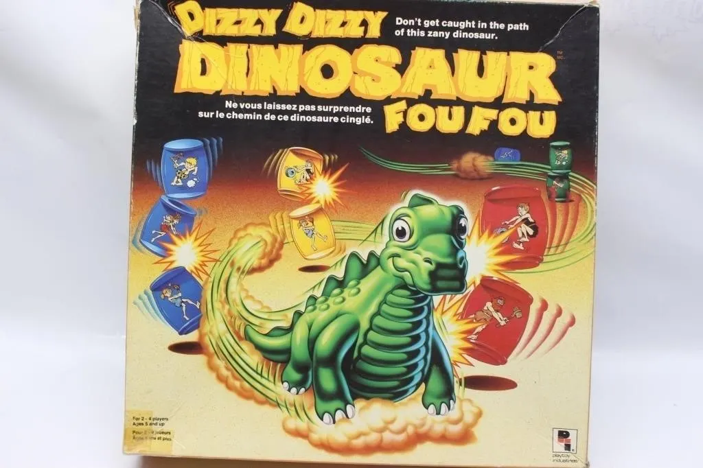 Dizzy Dizzy Dinosaur Foufou Board Game (Playtoy
