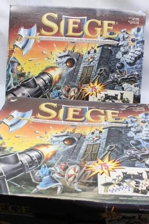 Siege Board Game Boxes & Parts for Parts/Repair