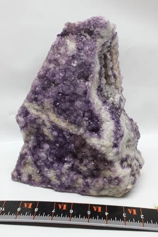 Large Amethyst Crystal Cluster Geode Specimen