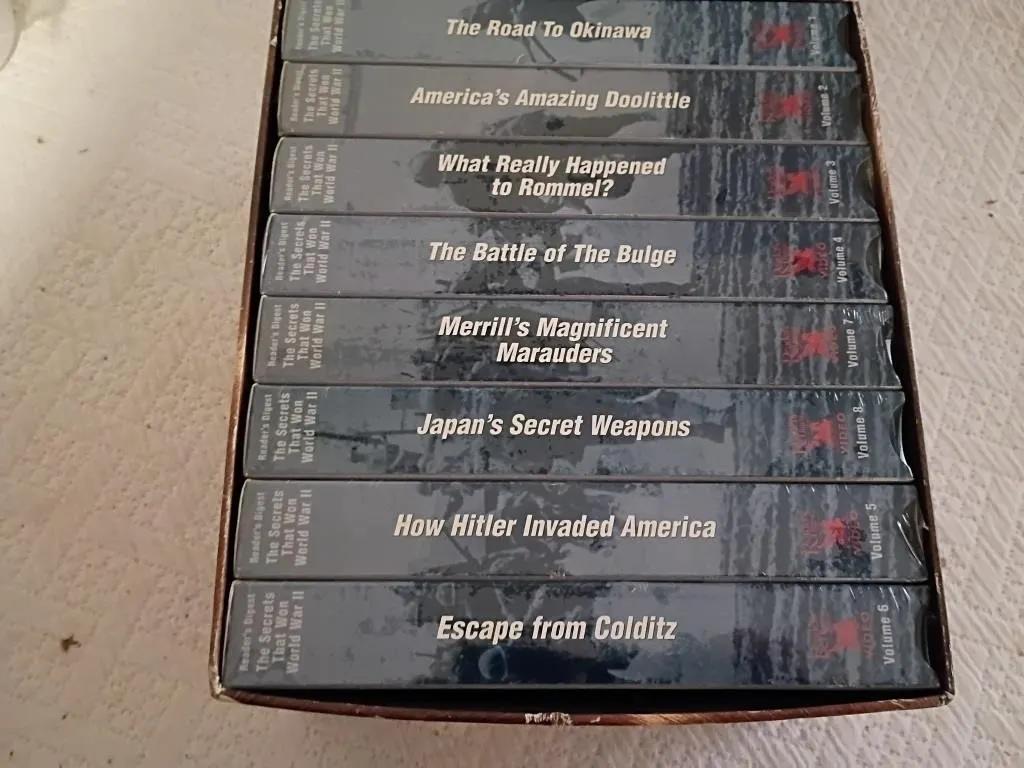 VHS BOX SET THE SECRETS OF WORLD WAR 2 SEALED