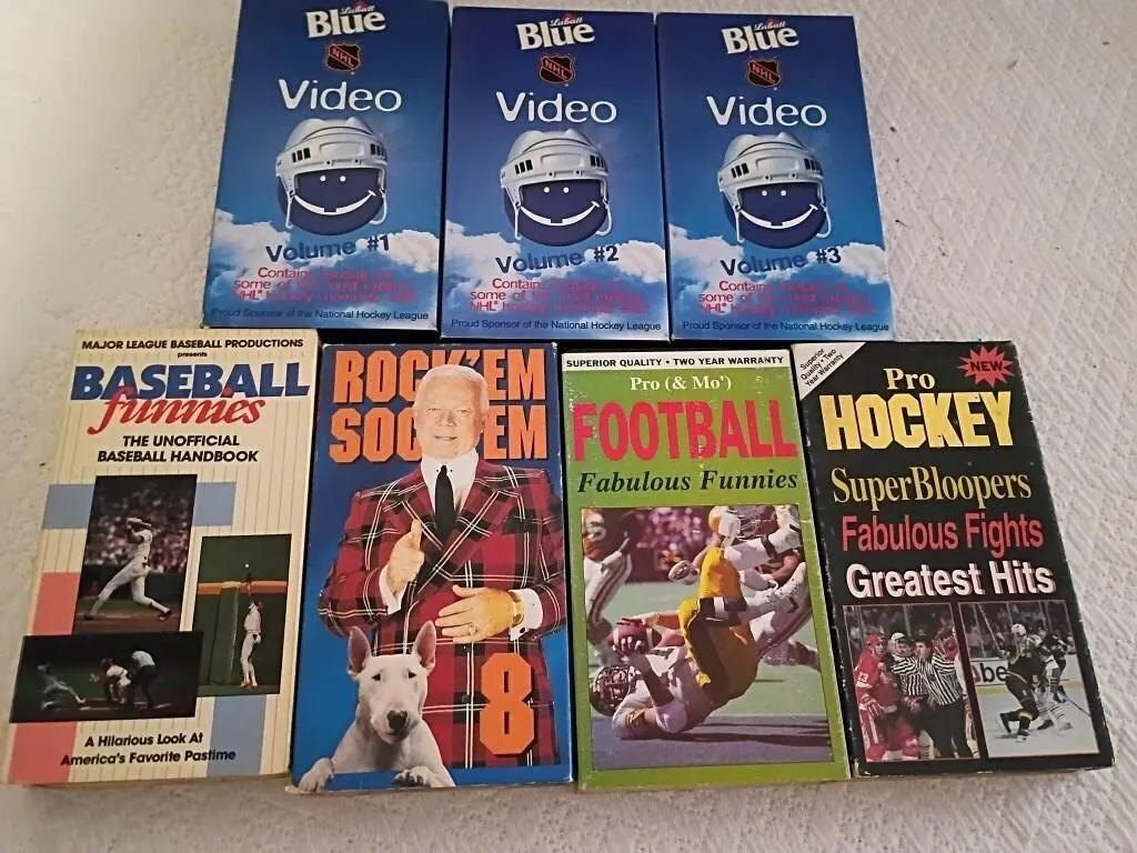 VHS SPORTS LOT DON CHERRY FOOTBALL BASEBALL