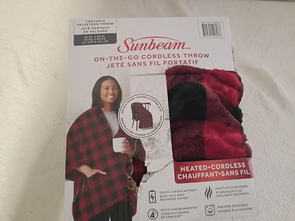 SUNBEAM HEATED THROW