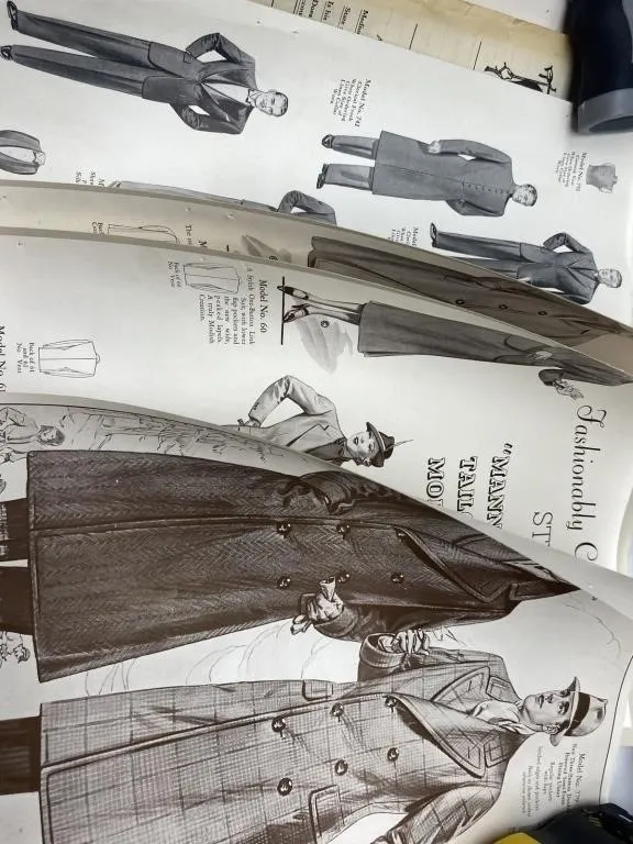Vintage Men's Tailoring Fashion Catalog Pages