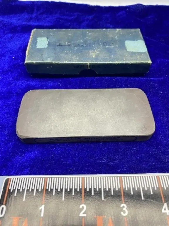 Vintage Barber's Hone Sharpening Stone with Box