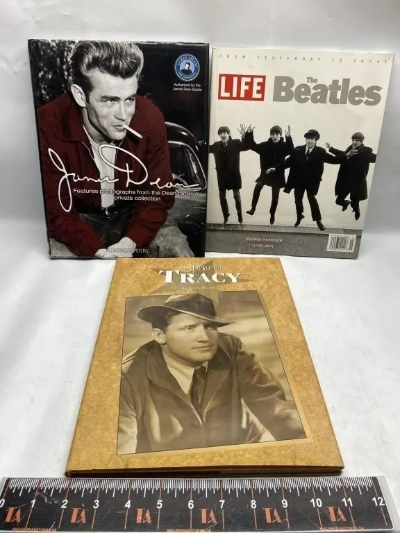 James Dean, Beatles LIFE & Spencer Tracy Books