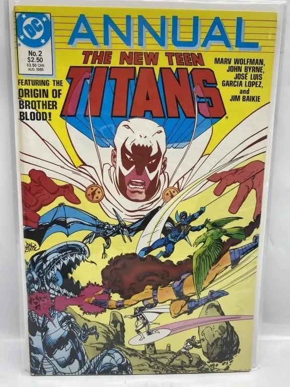 DC New Teen Titans Annual #2 Comic Book (1986)
