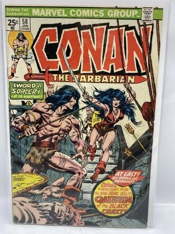 Conan the Barbarian #58 Marvel Comic (1976)