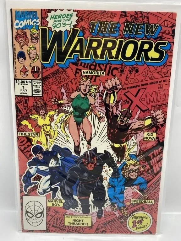 New Warriors #1 (Marvel, 1990) Bagged Comic