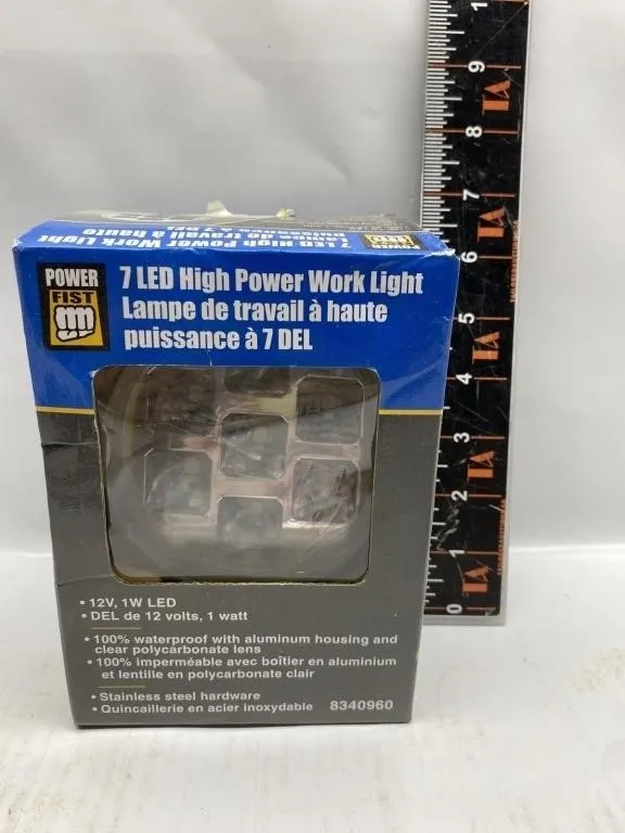 Power Fist 7 LED High Power Work Light