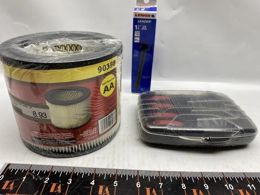 Shop Vac Filter, Lenox Bit & Tool Set Lot