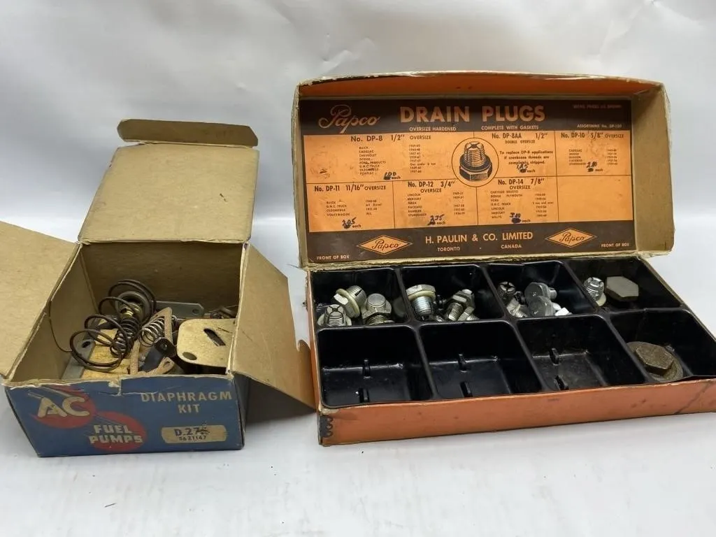 Papco Drain Plugs Assortment & AC Fuel Pump
