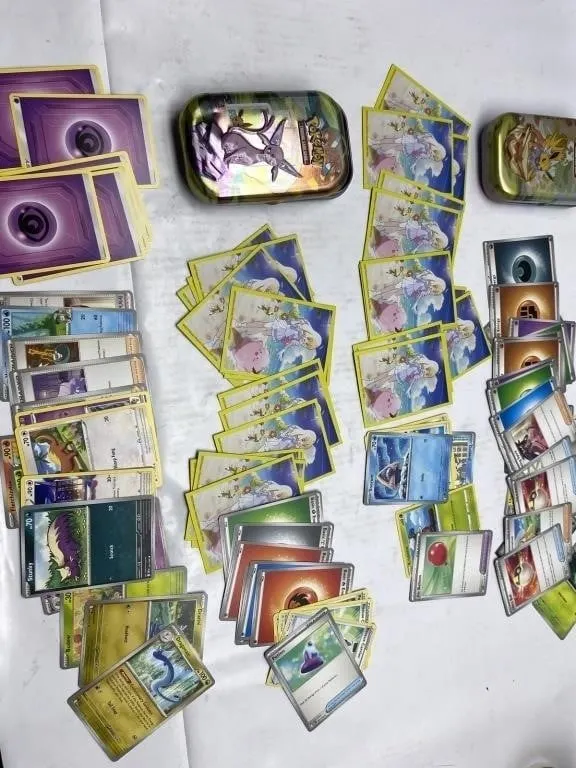Pokemon TCG Card Lot with Collector Tins
