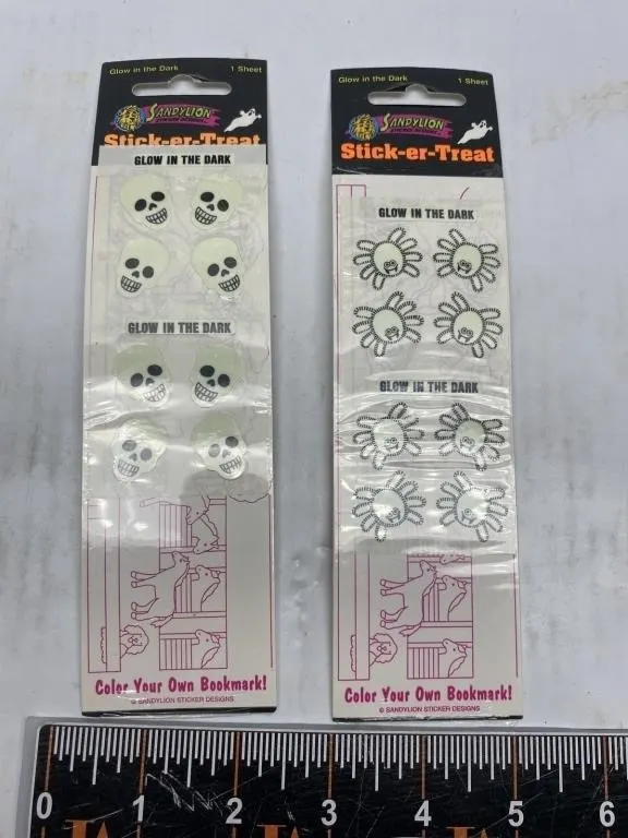 Sandylion Stick-er-Treat Halloween Stickers, Glow
