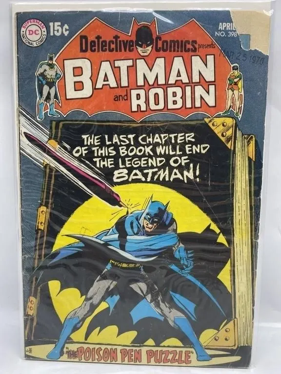 Detective Comics #398 Batman and Robin (1970)