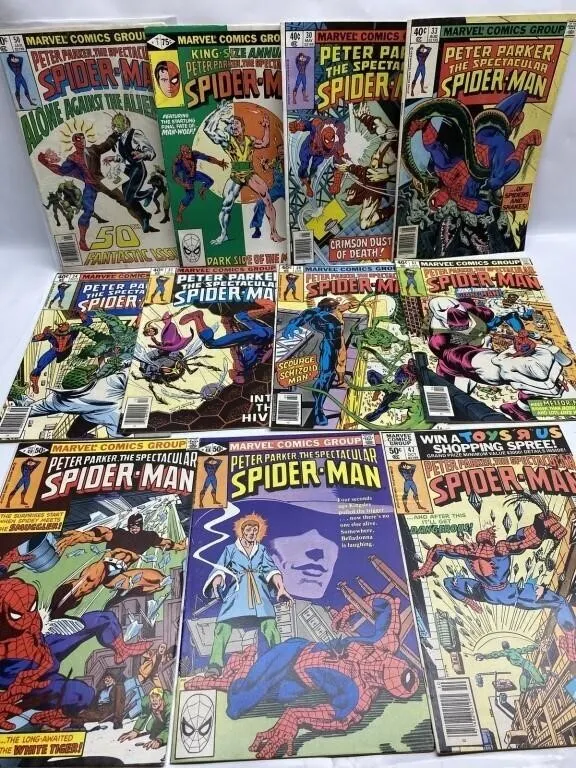 Peter Parker Spectacular Spider-Man Comic Lot (11