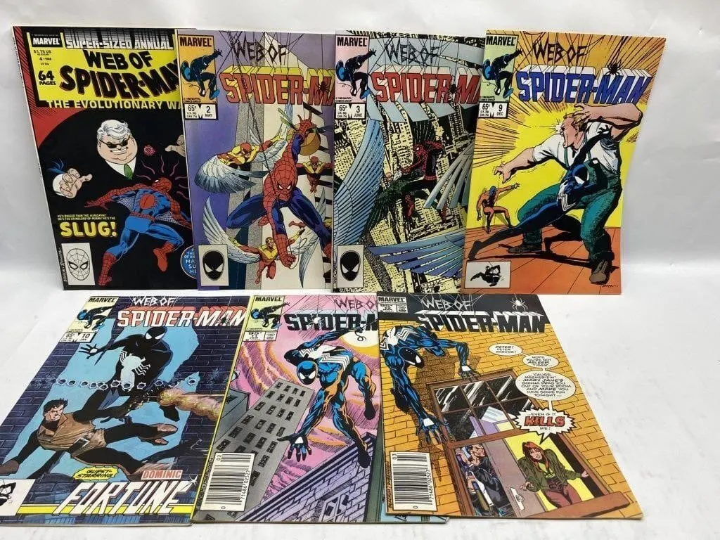 Web of Spider-Man comic lot (7 issues)