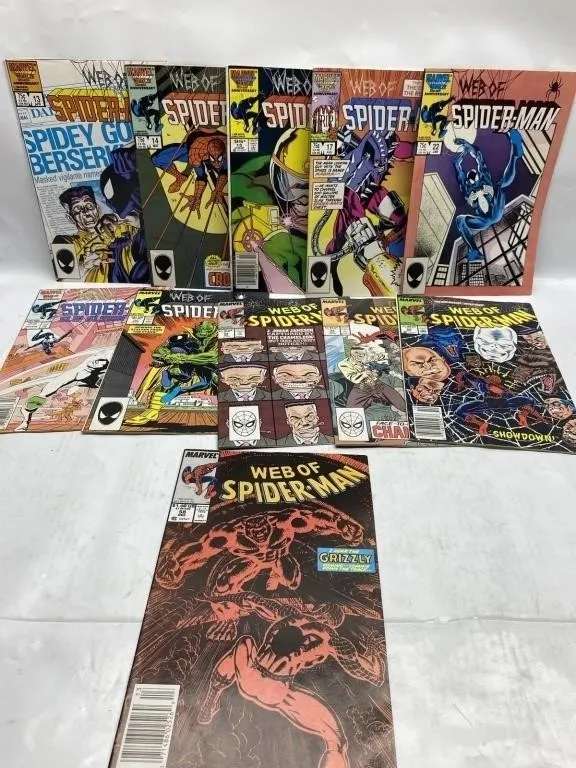 Web of Spider-Man Comic Lot (11 Issues)