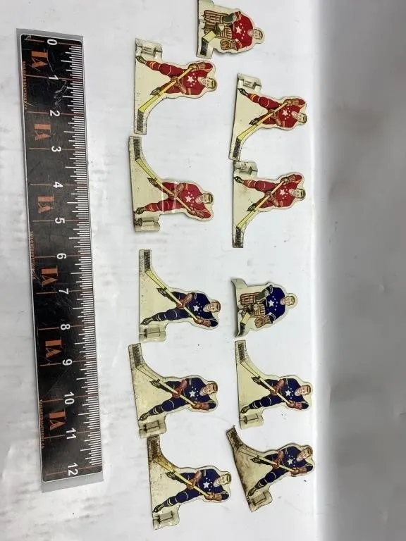 Vintage Tin Hockey Table Game Players Lot
