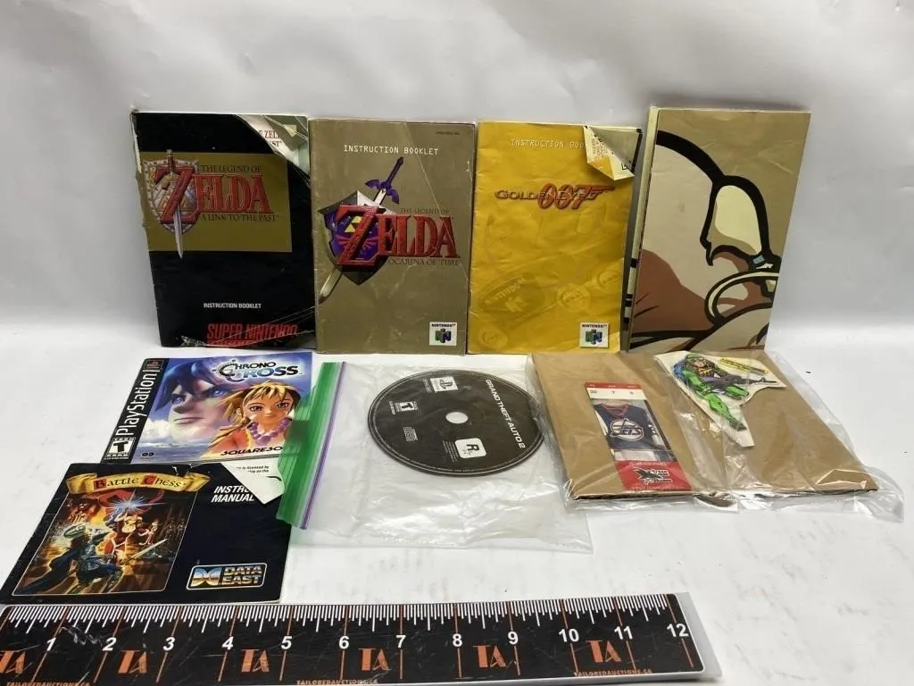 Video Game Manuals, GTA2 Disc & Memorabilia Lot