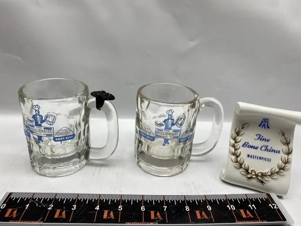 Millionaire Drive-In Root Beer Mugs