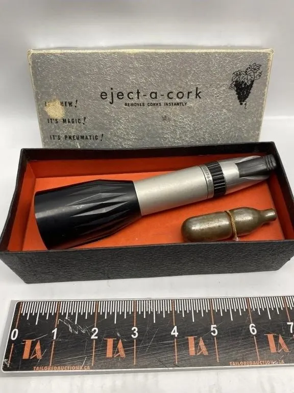 Eject-A-Cork vintage cork remover set in box