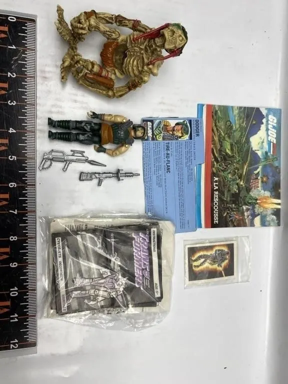 GI Joe Dodger Figure, Skeleton Toy & Parts Lot