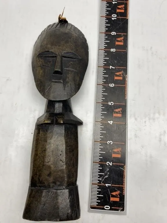 Carved Wood Tribal Figure Mask