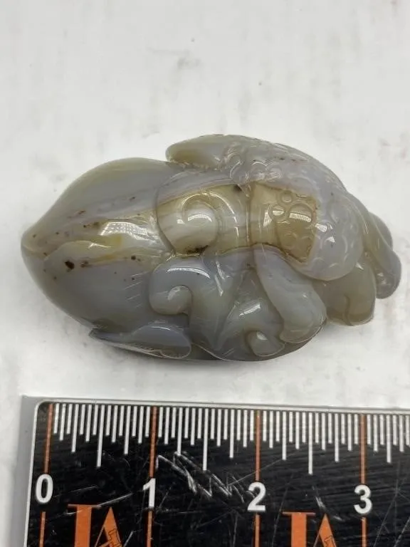 Carved Agate Stone Figure