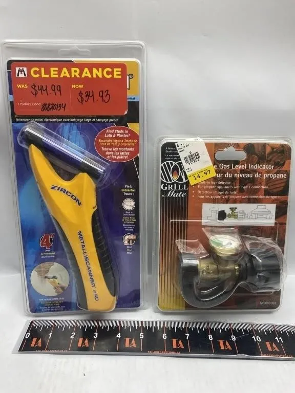 Zircon Stud Finder & Grill Mate Propane Gas Level