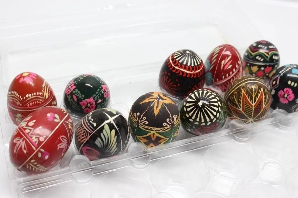 Hand-Painted Pysanky Decorated Eggs, Set of 12