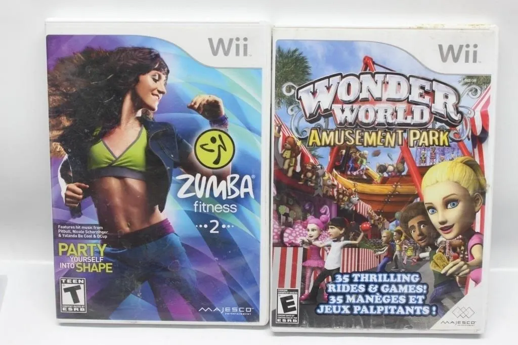 Wii Zumba Fitness 2 & Wonder World Amusement Park