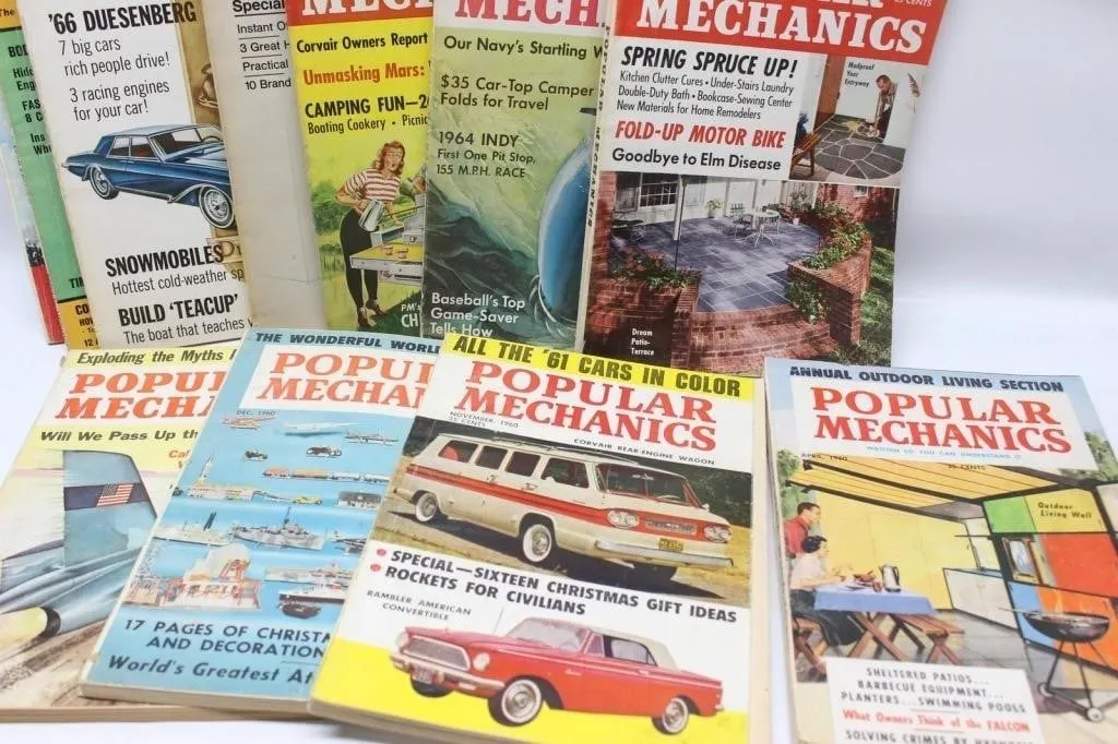 Vintage Popular Mechanics Magazine Lot, 1960s