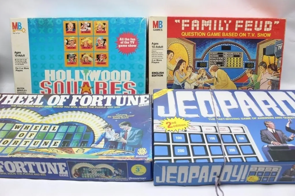 TV Game Show Board Games: Jeopardy, Family Feud,